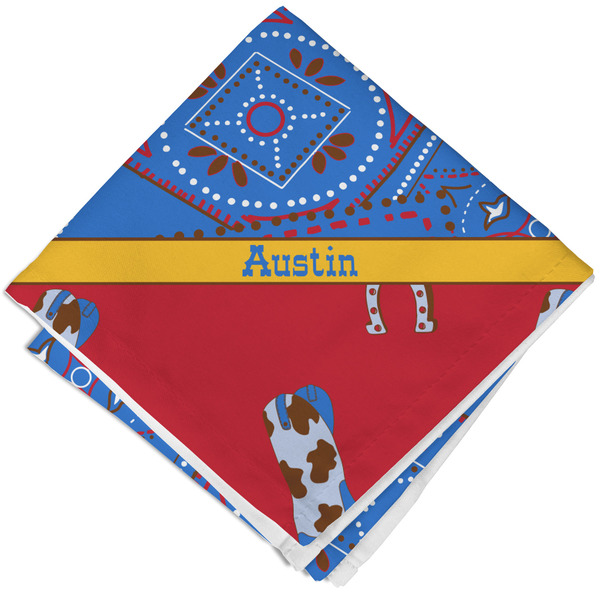 Custom Cowboy Cloth Napkin w/ Name or Text