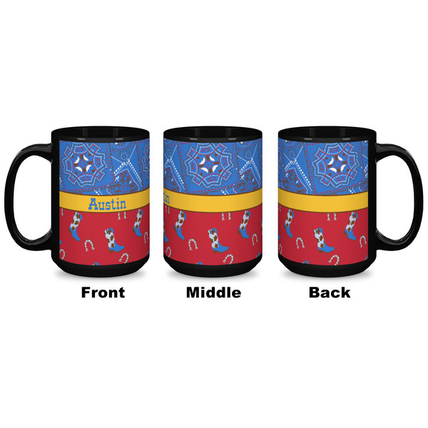 Cowboy Coffee Mug - 15 oz - Black APPROVAL