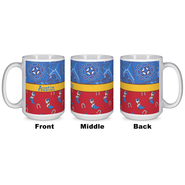 Cowboy Coffee Mug - 15 oz - White APPROVAL