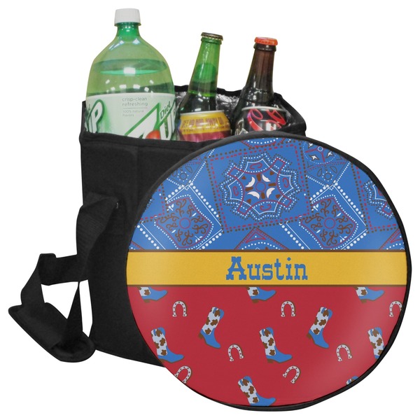 Custom Cowboy Collapsible Cooler & Seat (Personalized)