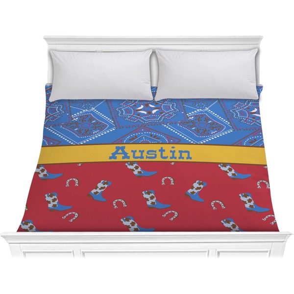 Custom Cowboy Comforter - King (Personalized)