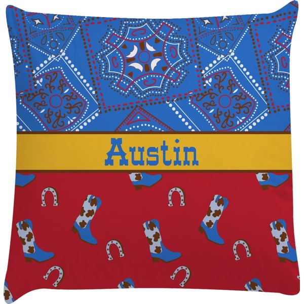 Custom Cowboy Decorative Pillow Case (Personalized)