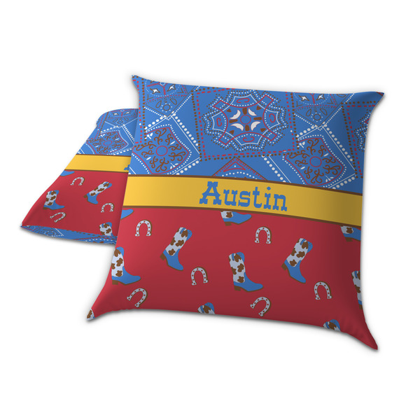 Cowboy Decorative Pillow Case - TWO