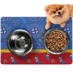 Cowboy Dog Food Mat - Small w/ Name or Text