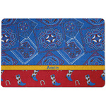 Cowboy Dog Food Mat w/ Name or Text