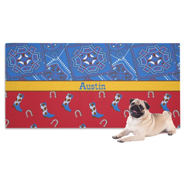 Custom Cowboy Dog Towel (Personalized)