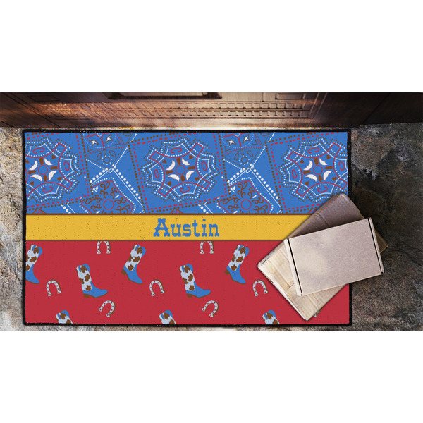 Cowboy Door Mat - LIFESTYLE (Lrg)