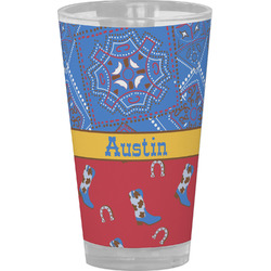Cowboy Pint Glass - Full Color (Personalized)