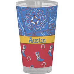 Cowboy Pint Glass - Full Color (Personalized)