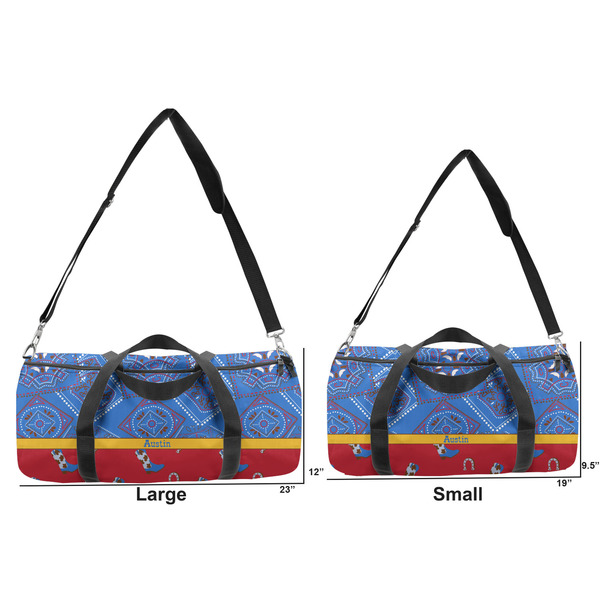Cowboy Duffle Bag Small and Large