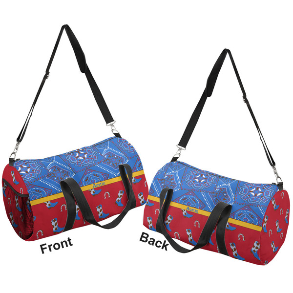 Cowboy Duffle bag small front and back sides