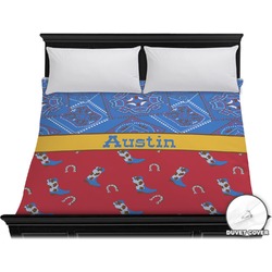 Cowboy Duvet Cover - King (Personalized)
