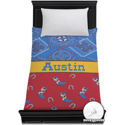 Cowboy Duvet Cover - Twin XL (Personalized)