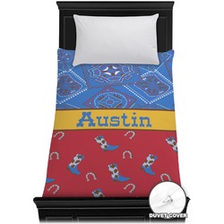 Cowboy Duvet Cover - Twin (Personalized)