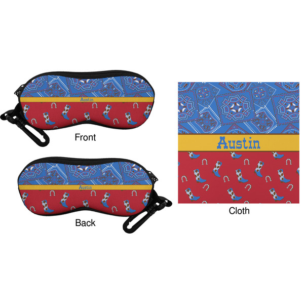 Cowboy Eyeglass Case & Cloth (Approval)