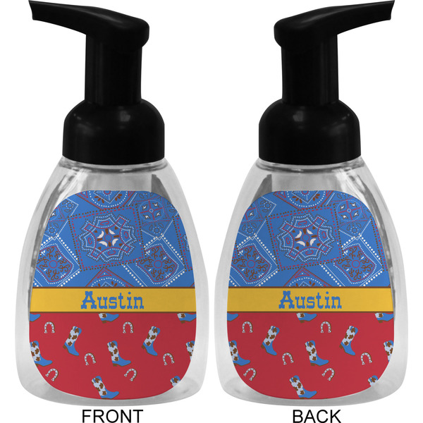 Cowboy Foam Soap Bottle (Front & Back)