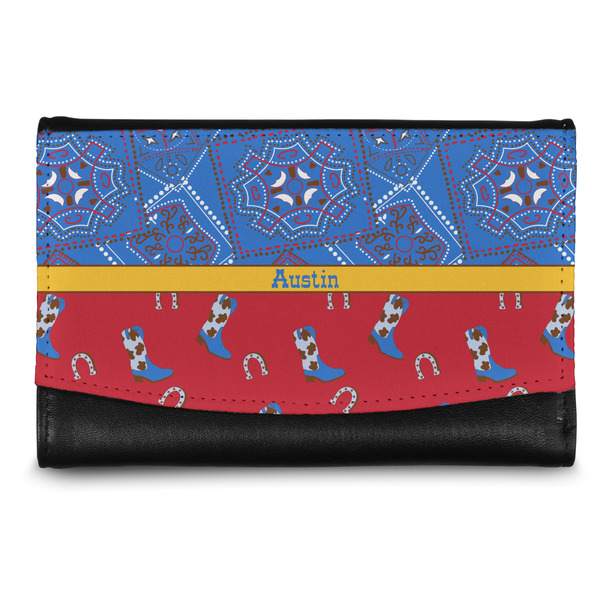Custom Cowboy Genuine Leather Women's Wallet - Small (Personalized)