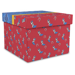 Cowboy Gift Box with Lid - Canvas Wrapped - X-Large (Personalized)