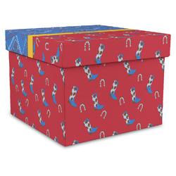 Cowboy Gift Box with Lid - Canvas Wrapped - XX-Large (Personalized)