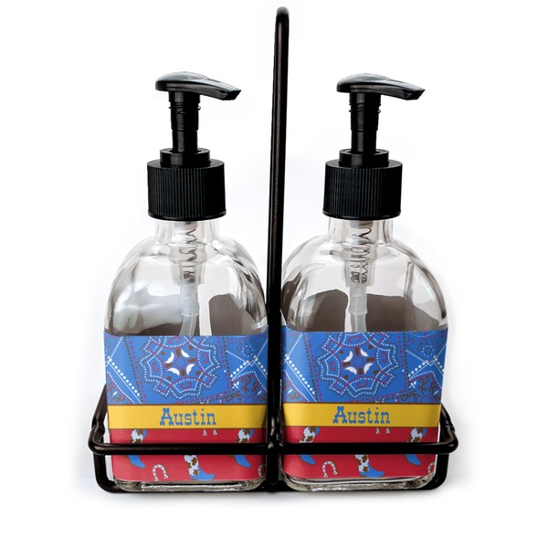 Custom Cowboy Glass Soap & Lotion Bottles (Personalized)