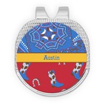 Cowboy Golf Ball Marker - Hat Clip - Silver