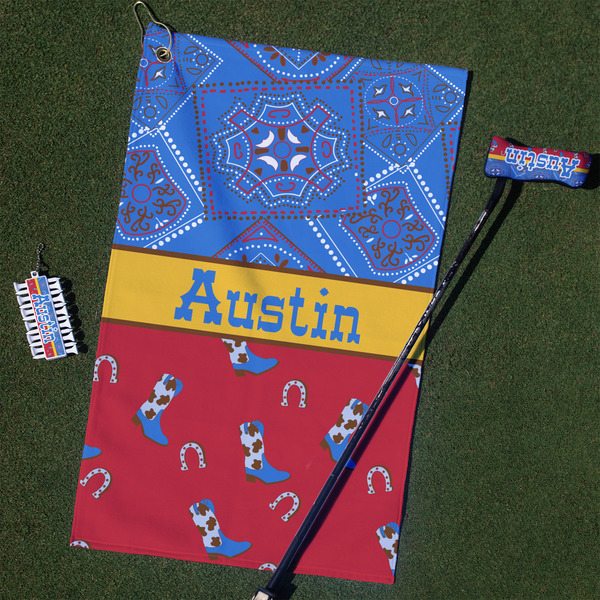 Custom Cowboy Golf Towel Gift Set (Personalized)