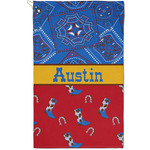 Cowboy Golf Towel - Poly-Cotton Blend - Small w/ Name or Text