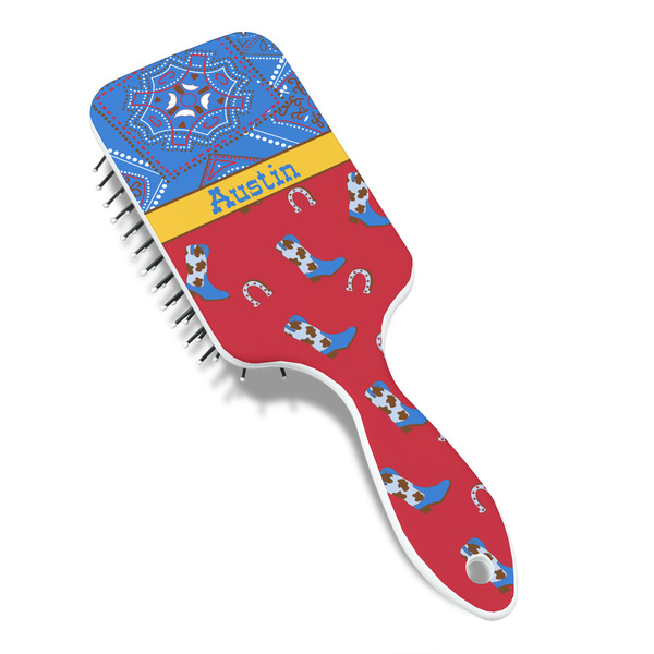 Cowboy Hair Brush - Angle View