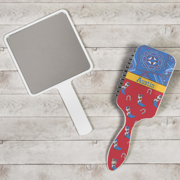 Cowboy Hair Brush - In Context