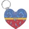 Cowboy Heart Plastic Keychain w/ Name or Text