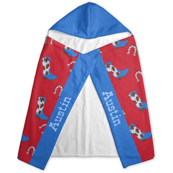 Cowboy Hooded Towel - Folded