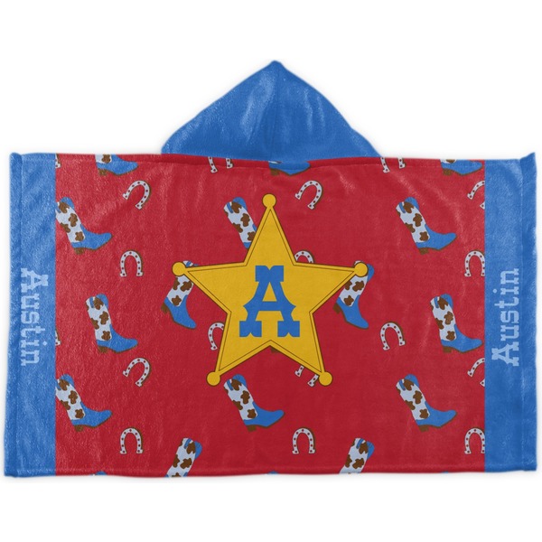 Custom Cowboy Kids Hooded Towel (Personalized)