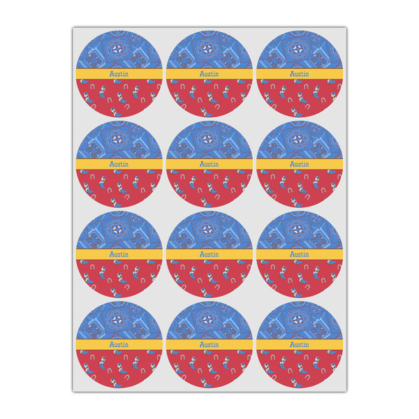 Cowboy Icing Circle - Small - Set of 12