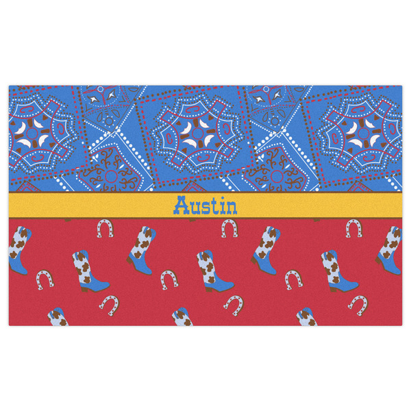 Cowboy Indoor / Outdoor Rug - 3'x5' - Front Flat