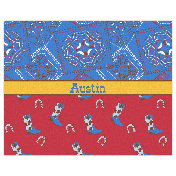 Cowboy Indoor / Outdoor Rug - 8'x10' - Front Flat