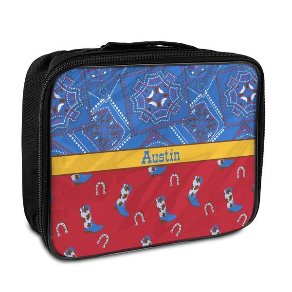 Custom Cowboy Insulated Lunch Bag (Personalized)