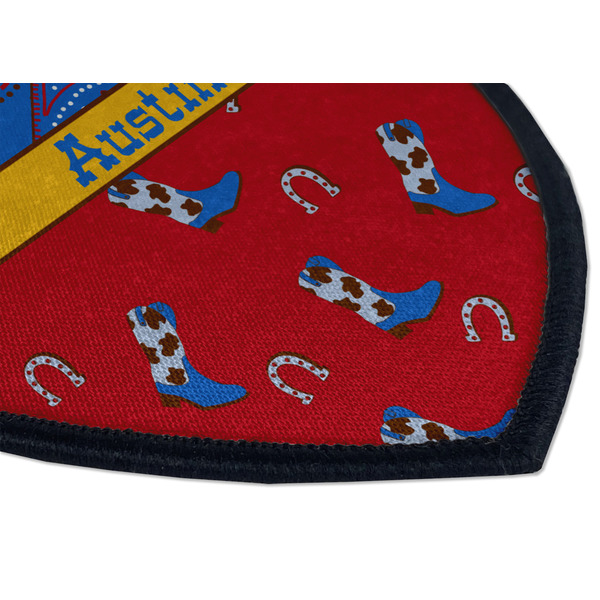 Cowboy Iron on Shield 3 Detail