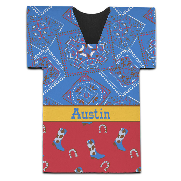 Custom Cowboy Jersey Bottle Cooler (Personalized)