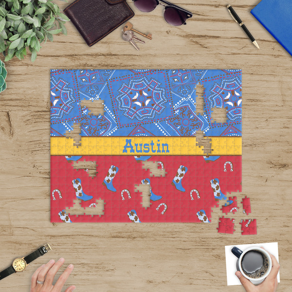 Cowboy Jigsaw Puzzle 500 Piece - In Context