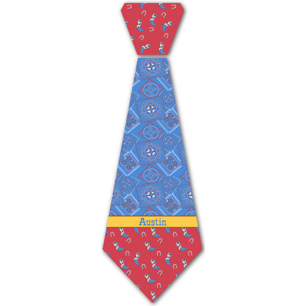 Custom Cowboy Iron On Tie - 4 Sizes w/ Name or Text