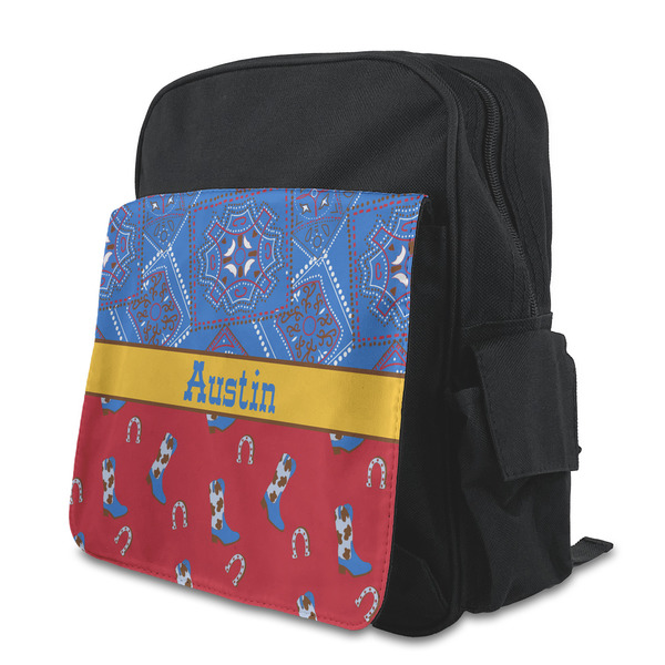 Custom Cowboy Preschool Backpack (Personalized)