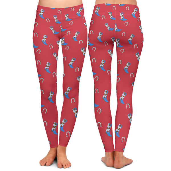 Cowboy Ladies Leggings - Front and Back