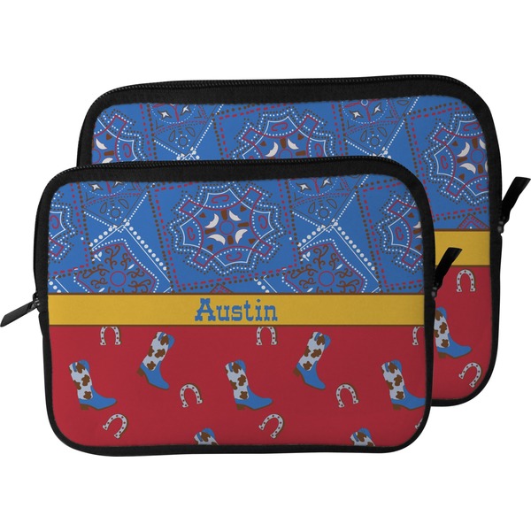 Cowboy Laptop Sleeve (Size Comparison)