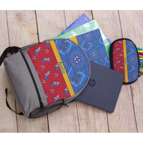 Cowboy Large Backpack - Gray - With Stuff