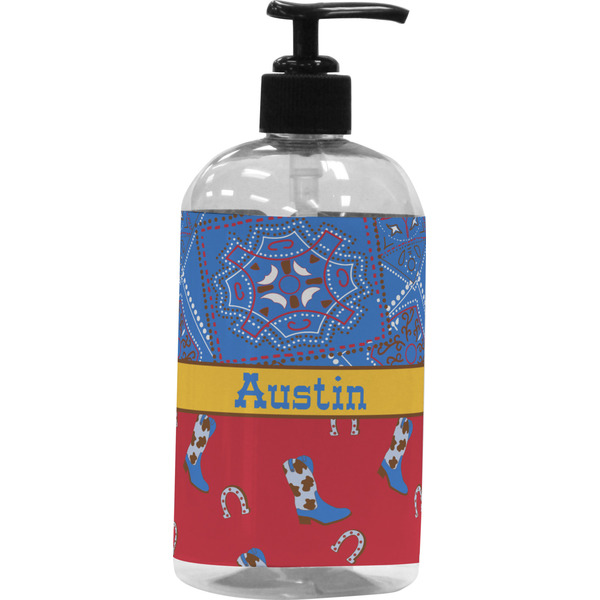 Custom Cowboy Plastic Soap / Lotion Dispenser (Personalized)