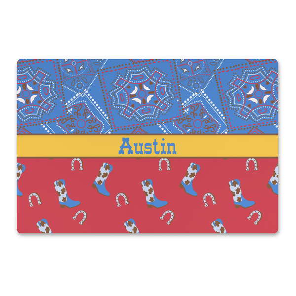 Custom Cowboy Large Rectangle Car Magnet (Personalized)