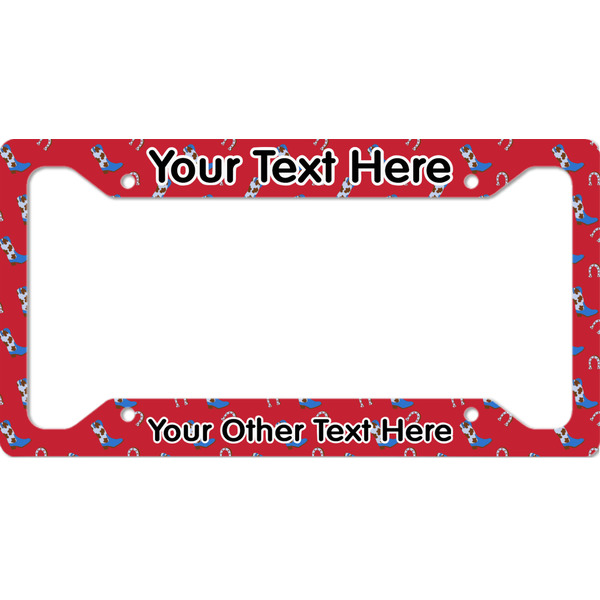 Custom Cowboy License Plate Frame - Style A (Personalized)