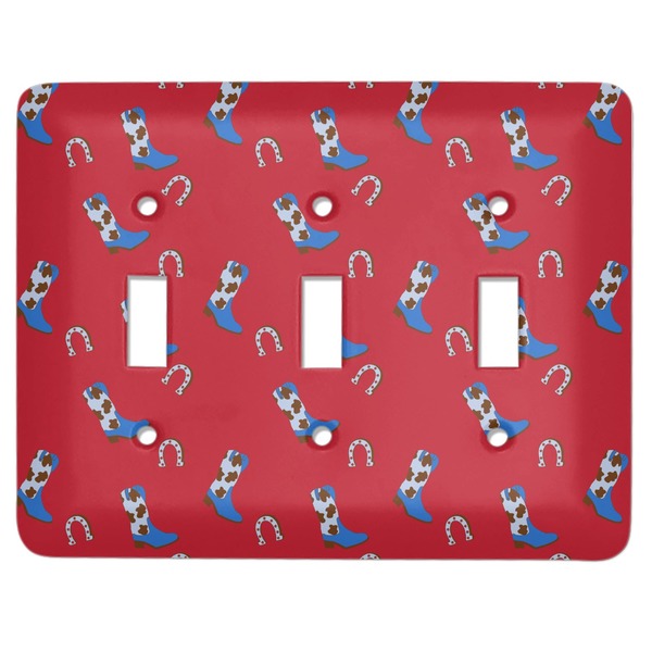 Custom Cowboy Light Switch Cover (3 Toggle Plate)