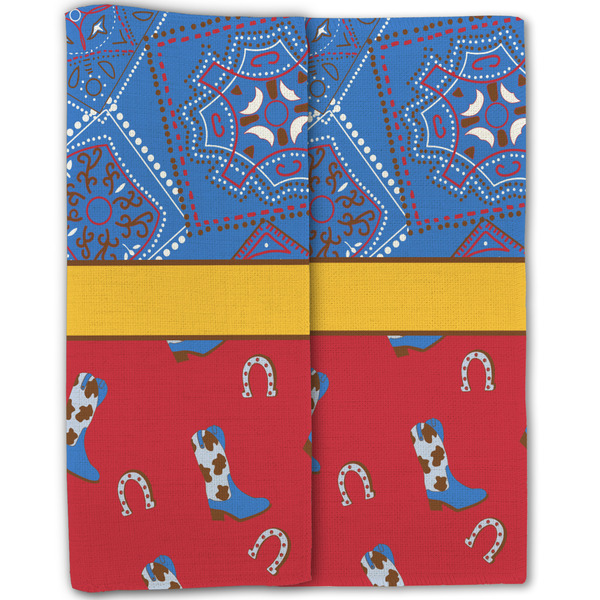 Cowboy Linen Placemat - Folded Half (double sided)