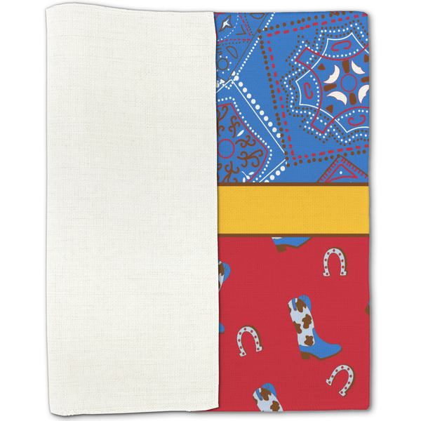 Cowboy Linen Placemat - Folded Half